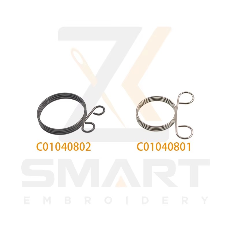 Upper Thread Hook Return Spring JE0501000000 fyrir Tajima Embroidery Machine Parts C01040801 C01040802