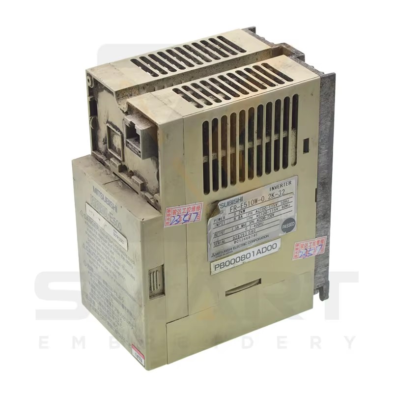 Tajima Brúðkaupa Verksmiðju hluta notuð Inverter PB000801AD00 FR-E510W-0.2K-32
