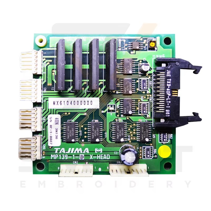 Tajima Myndaður vél hlutar notaðar MP139-1-D Tajima: Head Amp Card MX6104000000 0J2702000000