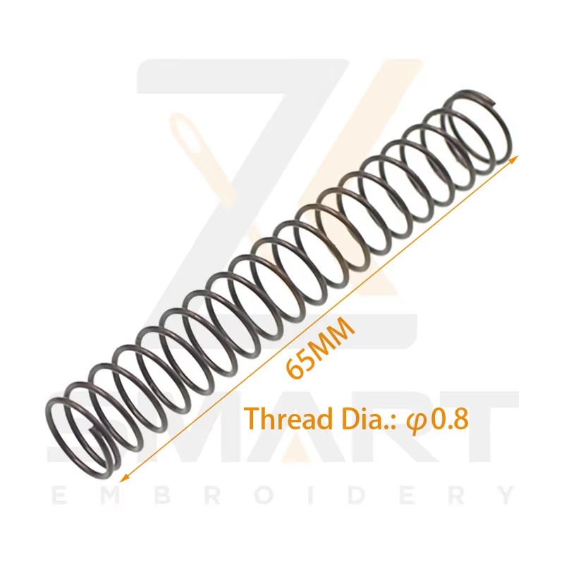 Presser Foot Return Spring Thread Dia. 0.8MM Lengd 65MM Tajima SWF Kínverska Hreinsaður Machine Parts N0502TJ-0.8*65