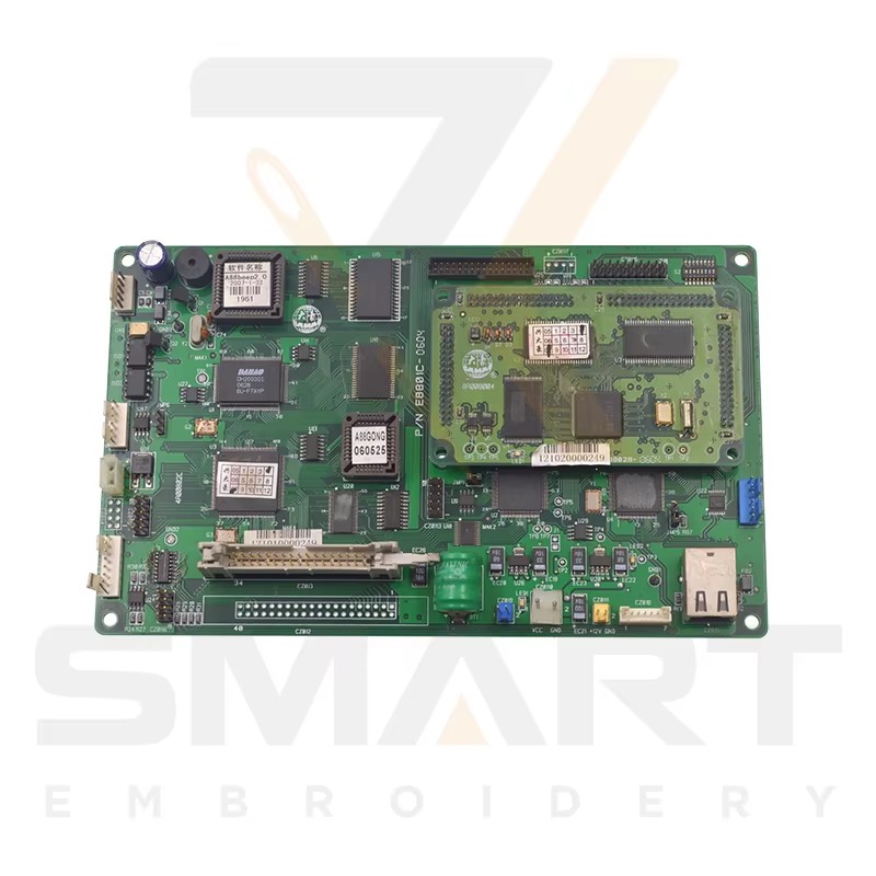 Notuð DAHAO E8801 höfuðborð CPU kort fyrir A68 A88 Kínversku embroidery vél EDH0101-E8801-U